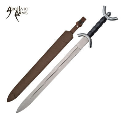 31" Black Celtic War Sword – Powerful Design and Classic Elegance