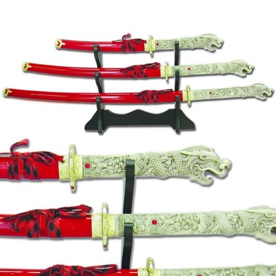 Dragon-Alert Supreme Katana Set - Stainless Steel