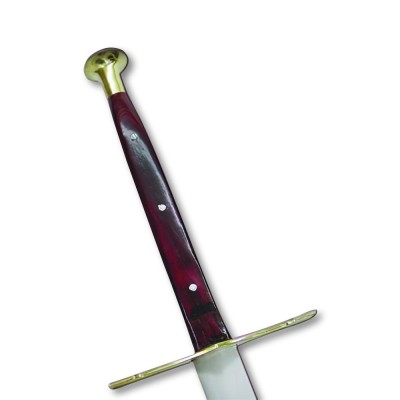 Exquisite 44" Excalibur Sword – Full Tang Stainless Steel with Leather