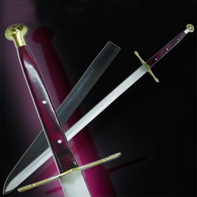 Exquisite 44" Excalibur Sword – Full Tang Stainless Steel with Leather