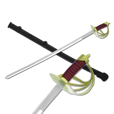 Elite Dragoon Adventure Blade - Stainless Steel Sword with Brass Guard