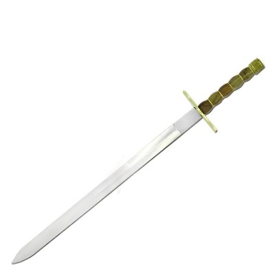 Regal Gold Ring Sword - Exquisite Stainless Steel with Brass Handle