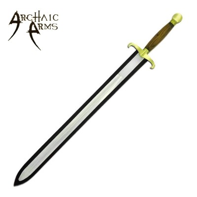 Classic Brass Guard Sword with Wooden Handle | Elegant Design