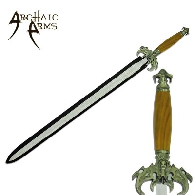 Age of Darkness Skeleton Sword with Premium Leather Scabbard