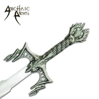 Inferno Blade Fantasy Sword with Leather Scabbard