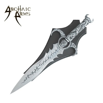 Mystic Shadow Ritual Blade | 22" Medieval Dagger with Wall Mount