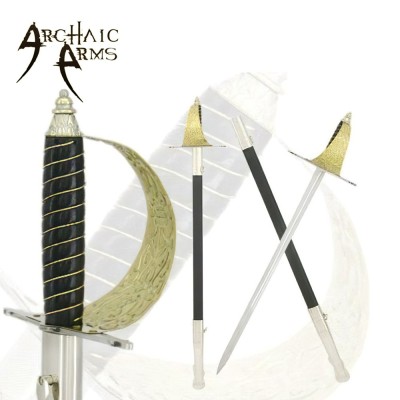 Elegant Renaissance Rapier Sword - Classic Design with Premium Leather