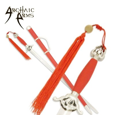 Exquisite Royal Red Tai Chi Sword – Precision and Elegance Combined