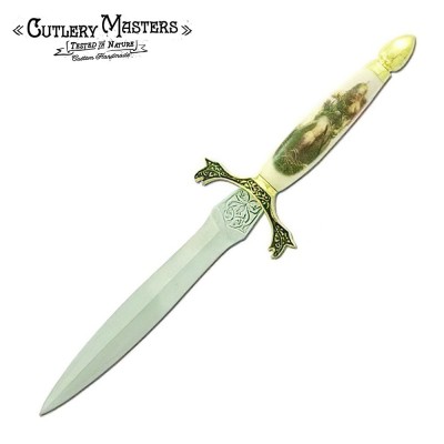 Medieval Vanguard Warrior Blade | 6-Inch Stainless Steel with Brass G