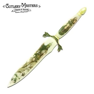 Medieval Vanguard Warrior Blade | 6-Inch Stainless Steel with Brass G