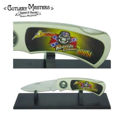 JUMBO Rebel Collector’s Blade with Display Stand  Stainless Steel