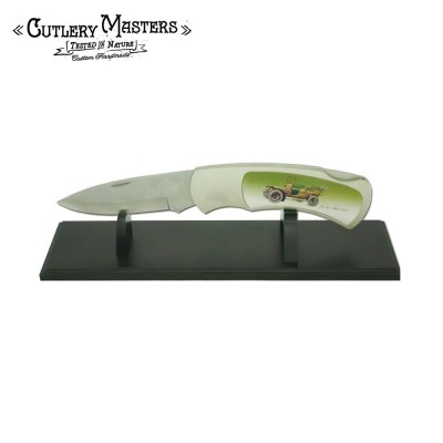 JUMBO 1907 Classic Car Knife with Premium Stand | Stainless Steel