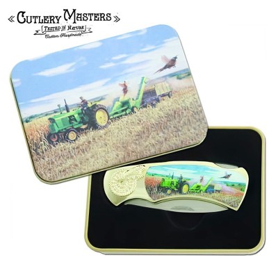 Vintage Tractor Collector's Knife with Display Tin | Farm Heritage