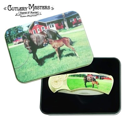 Heartwarming Mother-Daughter Equestrian Knife | Stainless Steel