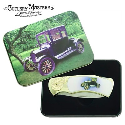 Vintage 1919 Classic Car Knife - Collector's Edition with Tin Box