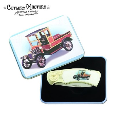 1913 Classic Car Knife - Vintage Collector's Treasure with Tin Box