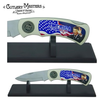 JUMBO Ronald Reagan Tribute Knife - Presidential Collector's Edition