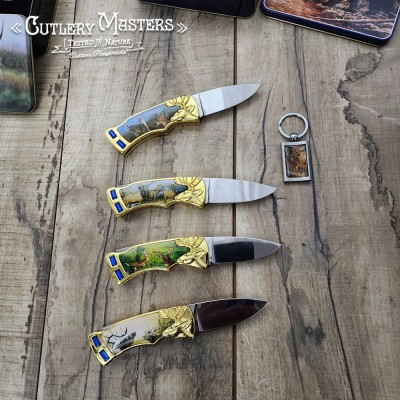 Wild Hunt 5-Piece Deer/Elk Box Knife Set - Stainless Steel Blades