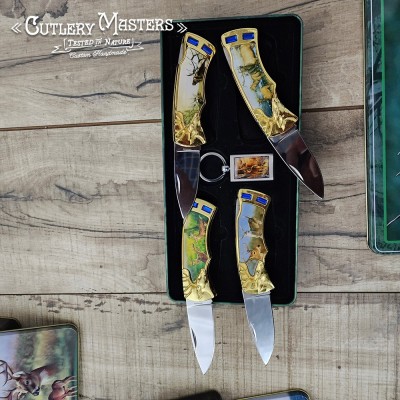 Wild Hunt 5-Piece Deer/Elk Box Knife Set - Stainless Steel Blades