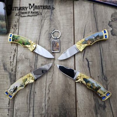 Wild Hunt 5-Piece Deer/Elk Box Knife Set - Stainless Steel Blades