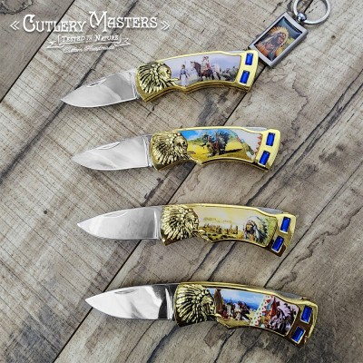 Spirit of the North American Warrior | Cultural Stainless Steel Blade