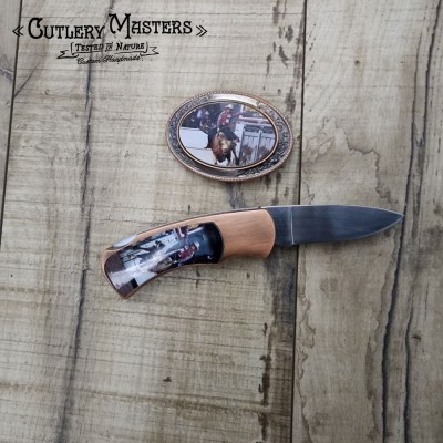 Rodeo Legend 5-Piece Western Set | Stainless Steel & Cast Inlay Design