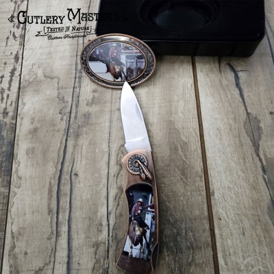 Rodeo Legend 5-Piece Western Set | Stainless Steel & Cast Inlay Design