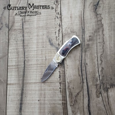 Theme Collectible Knife in Tin Box | Stainless Steel Blade