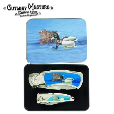 Exquisite Ducks: Precision Blade & Brass Handle – Elegant Collectible