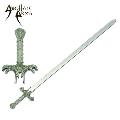 Vampire Demon Stainless Steel Sword – Gothic Design with Leather