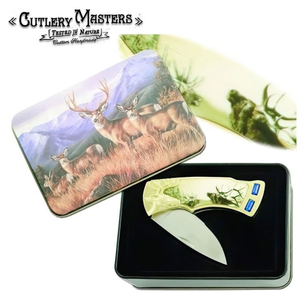 Buck Call Deer Adventure Tool with Tin Box – Precision Meets Utility