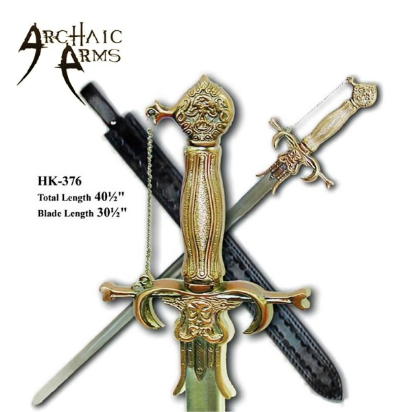 High Seas Relic Skull & Bones Sword