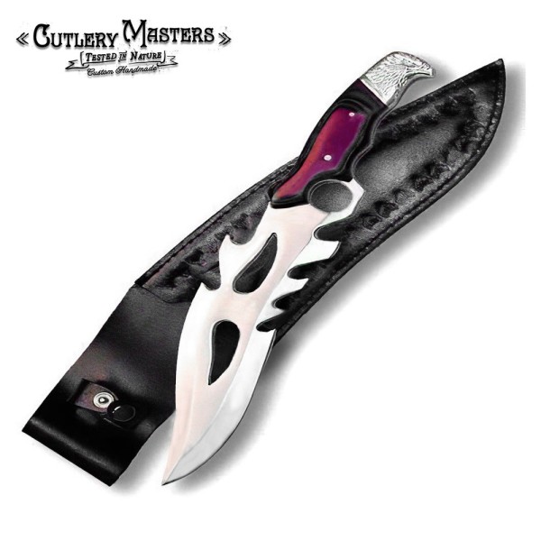 Silver Eagle Claw Combat Blade with Premium Sheath