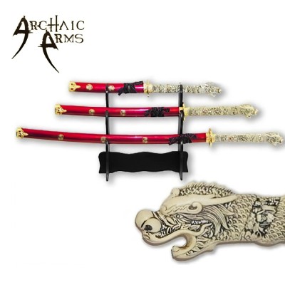 Highlander Legacy Connor MacLeod Katana Trio with Metal Scabbards