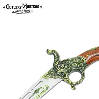 Western Revolver Style Collectible Blade – Unique Pistol Handle Design