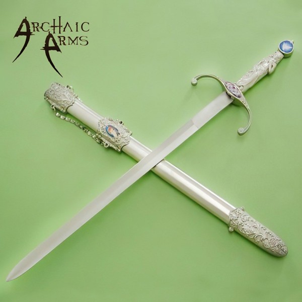 Elegance and Power Lady Crest Knights Sword