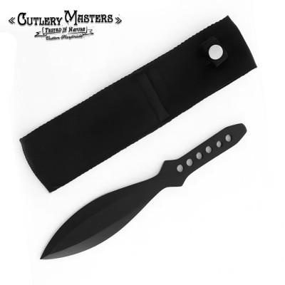 Precision Throwing Companion - Sleek Black Stainless Steel