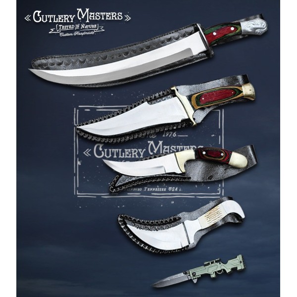 Cutlery Masters® “Backcountry Blades: Survival Knife Set for Nature Lovers”