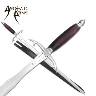 Medieval Flang Masterpiece Sword with Premium Leather Scabbard