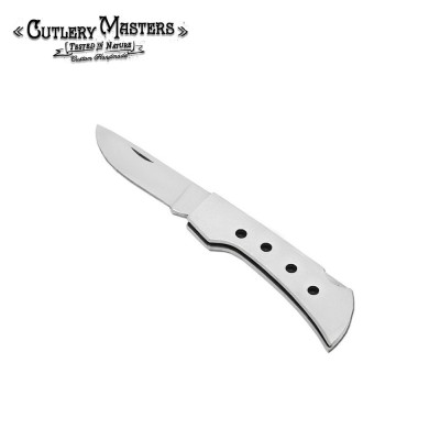 Compact Precision Mini Folder with Sleek Silver Lining and Steel Guard