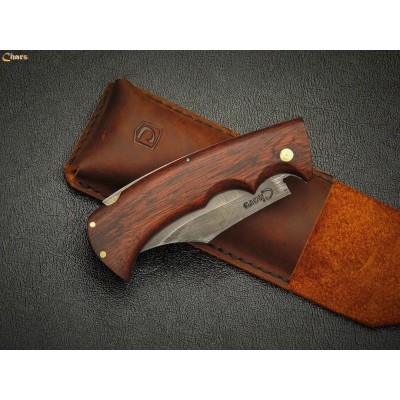 Classic Folding Knife with Wooden Handle