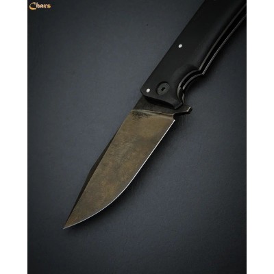 Tactical Folding Knife with Black G10 Handle for Outdoor and EDC