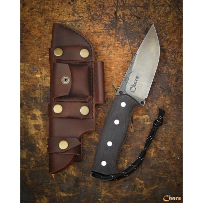 Premium Bushcraft Knife with Carbon Steel Blade