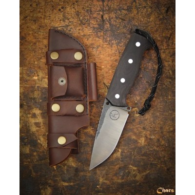 Premium Bushcraft Knife with Carbon Steel Blade