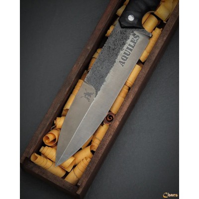 Premium Spear-Point Knife with Micarta Handle