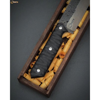 Premium Spear-Point Knife with Micarta Handle