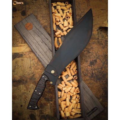 Modern Hand-Forged Kukri | 5160 Steel & Saman Wood