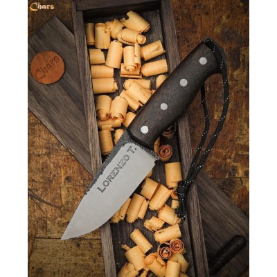 Handcrafted Camping Knife | 5160 Steel Blade & Leather Sheath