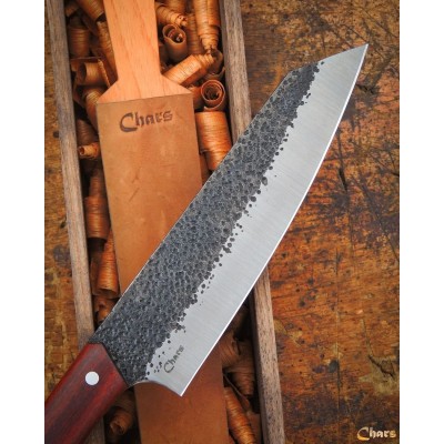 All-Terrain Campfire Chef Knife| 1095 Steel, Red Shoe Wood Handle