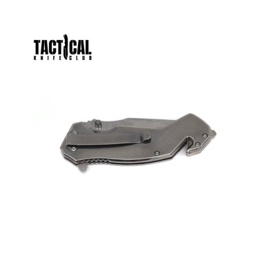 8" Military Tactical Spring Assisted Pocket Knife - Multi Tool